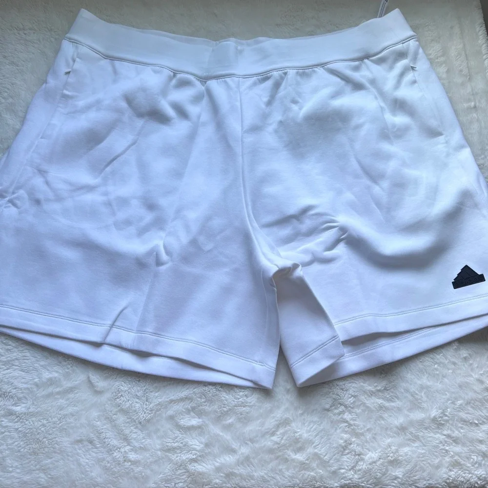 Adidas M ZNE Premium Shorts White Mens Size 3XL IN5098 Multi Sport Athletic New